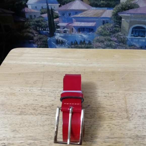 🇬🇧Express Vintage Made in England Red Belt Small,Fits 28-33,New!! Nice Gift. - Picture 6 of 15